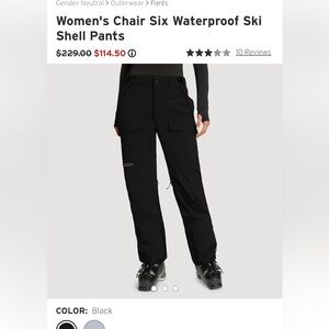 Eddie Bauer Black Snow Pants